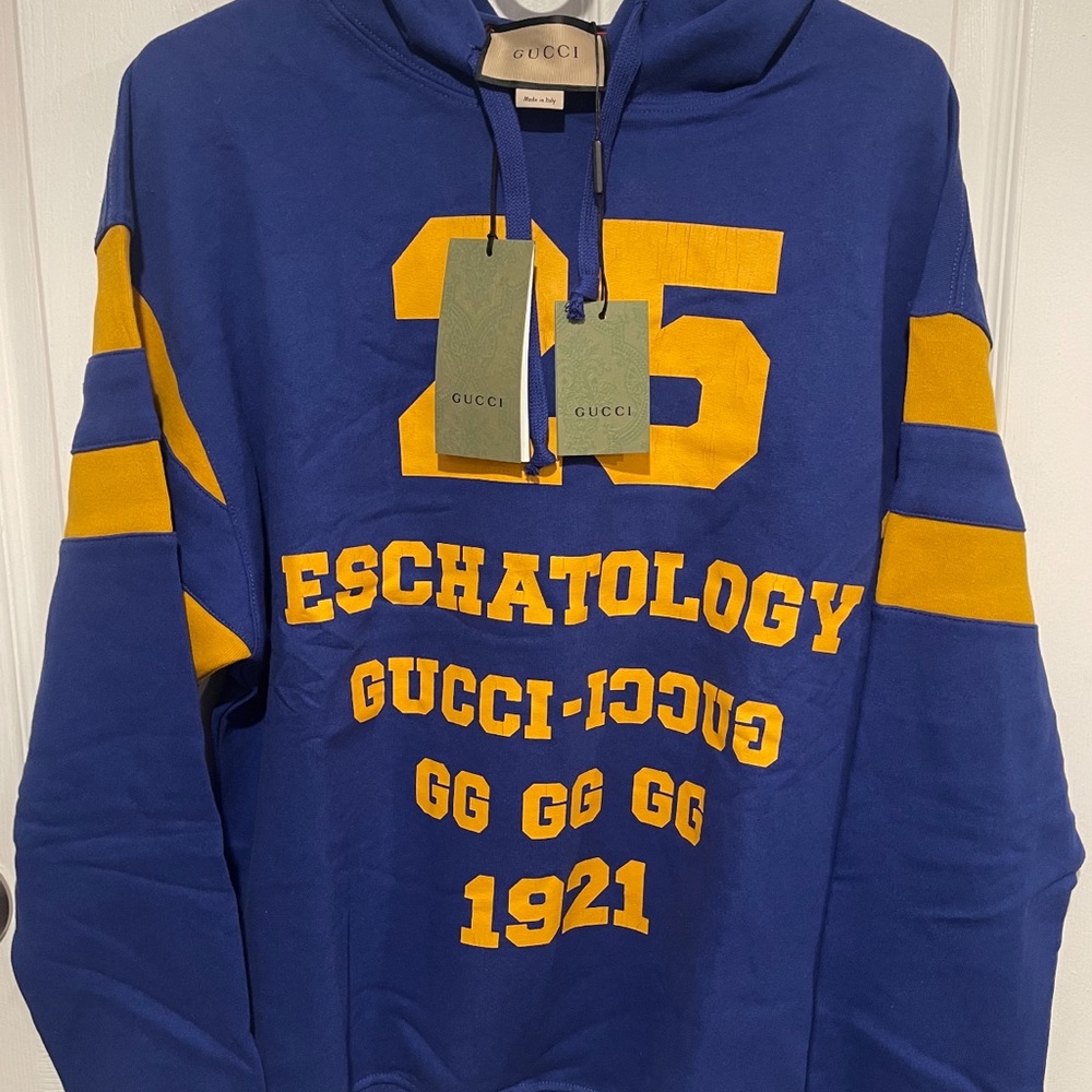 Unisex Gucci Blind for Love hoodie, Sz L. Oversized, relaxed, baggy fit.
